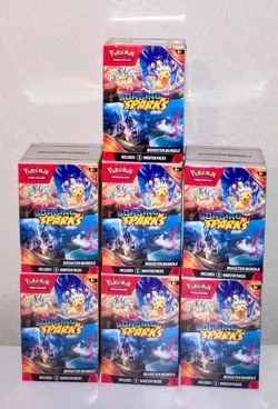 Lot of 7 Pokemon Surging Sparks Booster Bundles Scarlet & Violet Sealed - Image 1