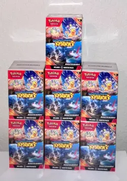 Lot of 7 Pokemon Surging Sparks Booster Bundles Scarlet & Violet Sealed - Image 5