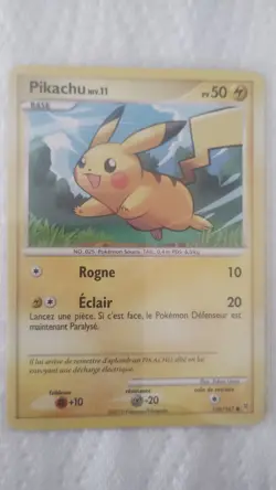 Carte Pokemon - PIKACHU - 120/147 Vainqueurs Supremes Platine - FR 🇫🇷🔥 EXC+ - Image 1