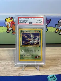 Pokemon TCG Koga's Zubat Gym Challenge 83 Regular 1st Edition PSA 10 WOTC - Image 1