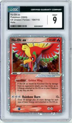 Pokemon Ho-oh EX #104 EX Unseen Forces CGC 9 Mint - Image 1