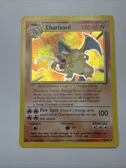1999 Pokemon TCG Charizard 4/102 Holo Rare Base Set - Image 3