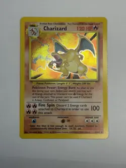 1999 Pokemon TCG Charizard 4/102 Holo Rare Base Set - Image 5