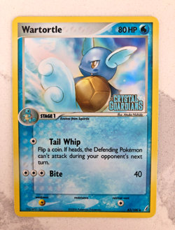 Pokemon TCG Wartortle EX Crystal Guardians 43/100 Reverse Holo ~NM~ - Image 1