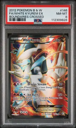 Pokemon Black & White Boundaries Crossed White Kyurem EX FA 146/149 PSA 8 - Image 3