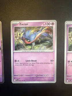 Pokemon - Zacian 015 Phantasmal flames Prerelease promo Holo - Image 3