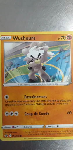 Carte Pokemon Wushours 093/198 Regne de Glace, sorti du booster, francais - Image 1