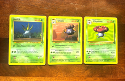 Vileplume 31/64 Gloom 37/64 & Oddish 58/64 Full Evolution Pokemon Jungle LP - Image 5