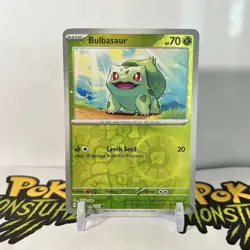 Pokemon TCG Bulbasaur 001/165 Cosmos Holo Scarlet & Violet 151 Costco Exclusive - Image 1