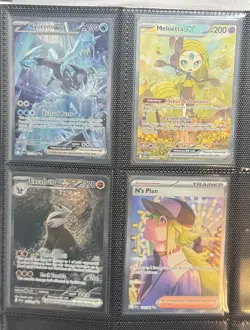 Pokemon Black Bolt Near Complete Master Set with Binder Rare SIR’s - Image 1