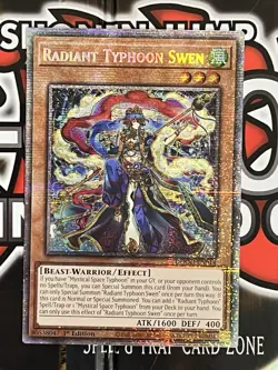 Yugioh! Radiant Typhoon Swen - DOOD-EN014 - Starlight Rare - 1st Edition Near Mi - Image 1