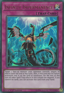 YUGIOH INFINITE IMPERMANENCE ULTRA RARE 1ST EDITION NEAR MINT DUOV-EN099 - Image 1