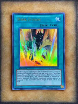 Yugioh Dark Fusion LCGX-EN099 Ultra Rare 1st Ed LP - Image 1