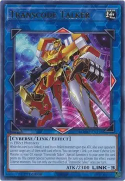 Yugioh! MP Transcode Talker - MAGO-EN136 - Rare - 1st Edition Moderately Played, - Image 1