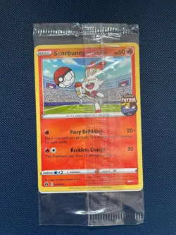 Pokemon TCG Scorbunny On the Ball Promo Card 004/005 Futsal - SEALED - Image 1