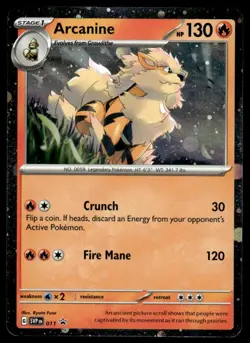 Pokemon TCG SV: Scarlet & Violet Promo Cards #011 Arcanine LP - Image 1