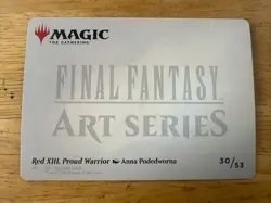 Red XIII, Proud Warrior Art Card - Art Series: FINAL FANTASY 30/53 FF MTG - Image 2