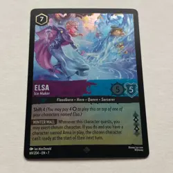 Elsa 69/204 Disney Lorcana Archazia's Island Super Rare Cold Foil Card NM - Image 1