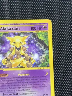 Pokemon Card Alakazam 33/165 Non Holo Rare Expedition Base Set (2002) - LP+ - Image 3