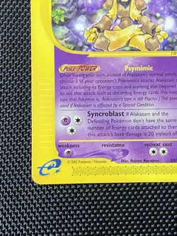 Pokemon Card Alakazam 33/165 Non Holo Rare Expedition Base Set (2002) - LP+ - Image 5