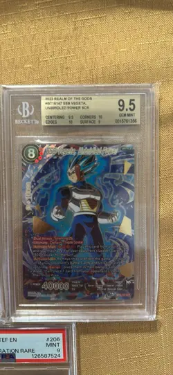 Dragon Ball Cards SSB Vegeta, Unbridled Power graded Beckett 9.5 - Image 2