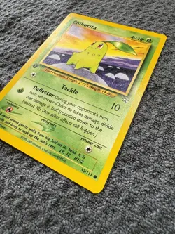 Chikorita 53/111 Neo Genesis 1st Edition Pokemon Card - Lightly Played - Image 3