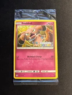 Build a Bear Pokemon Card Snubbull Promo Trading Card TCG SEALED NEW - Image 1