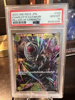 CHARLOTTE KATAKURI OP03-123 SEC ONE PIECE CARD JAPANESE PSA 10 - Image 1