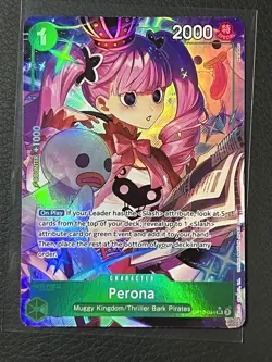 Perona Alt Art OP12-034 SR ENGLISH Legacy of the Master One Piece Card NM - Image 1