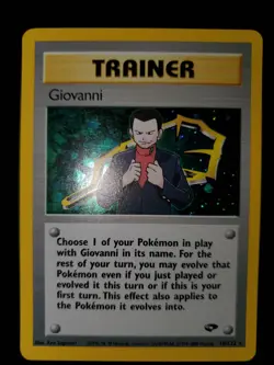 Giovanni 18/132 Holo Rare Pokemon TCG Card Gym Challenge Trainer Team Rocket LP - Image 3