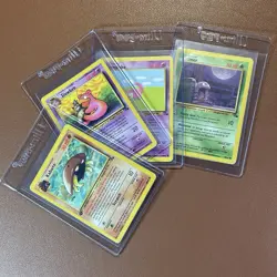 1st Edition Pokemon Card Lot (4 Cards) Grimer, Slowpoke, Kabuto, Slowbro - Image 2