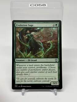 2020 Evolution Sage MTG Zendikar Rising Commander LP 65 - Image 1