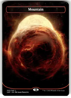 Mountain (243) (Borderless) Unfinity Regular MTG - Image 1