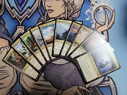 1x Set of 10 Tap Trilands (1 of Each) NM/LP Miscellaneous Sets MTG Magic - Image 1