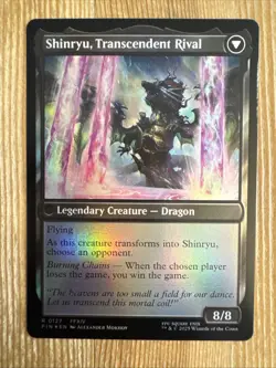 Zenos yae Galvus // Shinryu, Transcendent Rival - Foil FIN NM MTG - Image 2