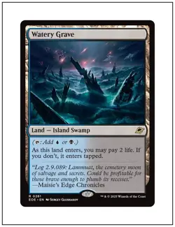 1x Watery Grave, Magic the Gathering MTG NM - Image 1