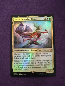 MTG Terra, Herald of Hope (4/801) Final Fantasy Commander FOIL - Image 1