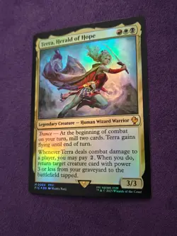 MTG Terra, Herald of Hope (4/801) Final Fantasy Commander FOIL - Image 2