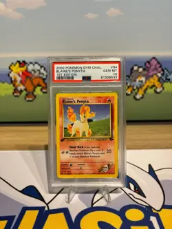 Pokemon TCG Blaine's Ponyta 64/132 Gym Challenge 1st Edition PSA 10 WOTC - Image 1