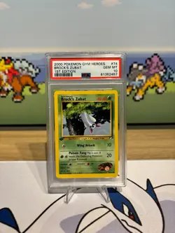 Pokemon TCG Brock's Zubat 74/132 Gym Challenge 1st Edition PSA 10 WOTC - Image 1