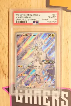 2015 POKEMON XY BLACK STAR PROMOS #XY76 FULL ART/ZEKROM PSA 7 - Image 2