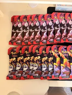 Pokemon Destined Rivals Sleeved Booster Pack LOT OF 30 Sealed New ALL ARTWORK - Image 2