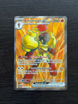Pokemon TCG Armarouge ex 218/182 Sv04: Paradox Rift Holo Ultra Rare Near Mint NM - Image 1