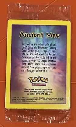 Pokemon 1999 First Movie Black Star Promo Set + Pokemon 2000 Ancient Mew Sealed - Image 3