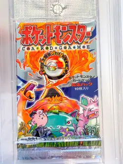 1996 Nintendo Pokemon Base Set Foil Pack Japanese Pokemon 291 Yen PSA 10 GEM MT - Image 3