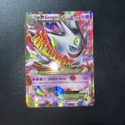Pokemon TCG Mega Gengar EX Black Star Promos XY166 Shiny Holo Rare Ungraded - Image 1