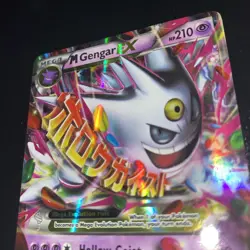 Pokemon TCG Mega Gengar EX Black Star Promos XY166 Shiny Holo Rare Ungraded - Image 2