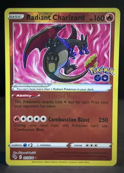 Radiant Charizard 011/078, Blastoise 018/078, Venusaur 004/078 Set - Pokemon Go - Image 2