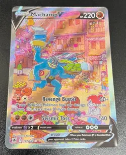 Pokemon Astral Radiance Machamp V 172/189 SWSH10 Secret Alternate Full Art NM - Image 3