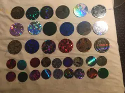 Lot of 36 Official Pokemon TCG Coins, 18 Jumbo & 18 Small Size - No Duplicates - Image 1